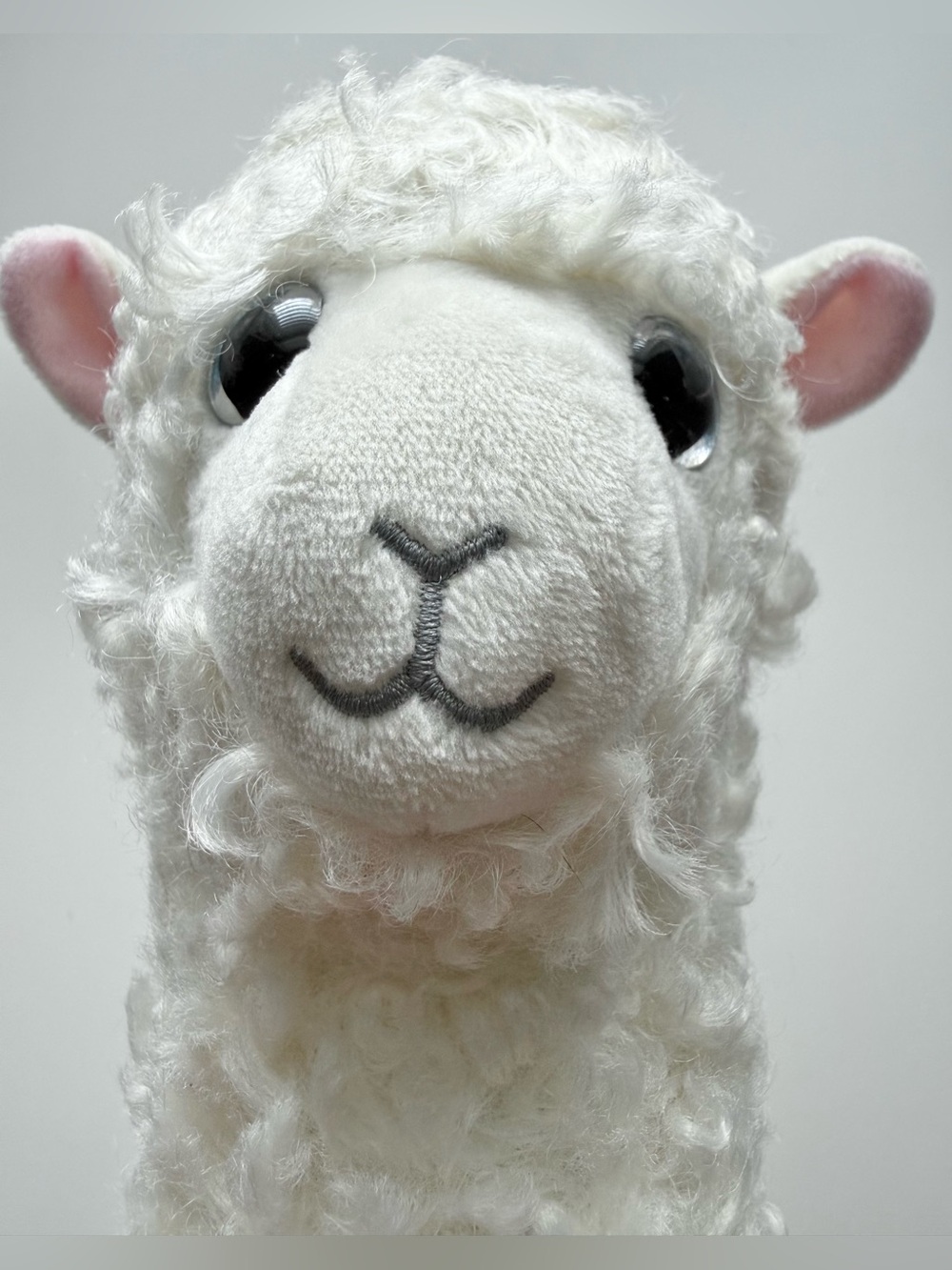 Ty Plush White Alpaca Decorative Accent - Soft Home Plush